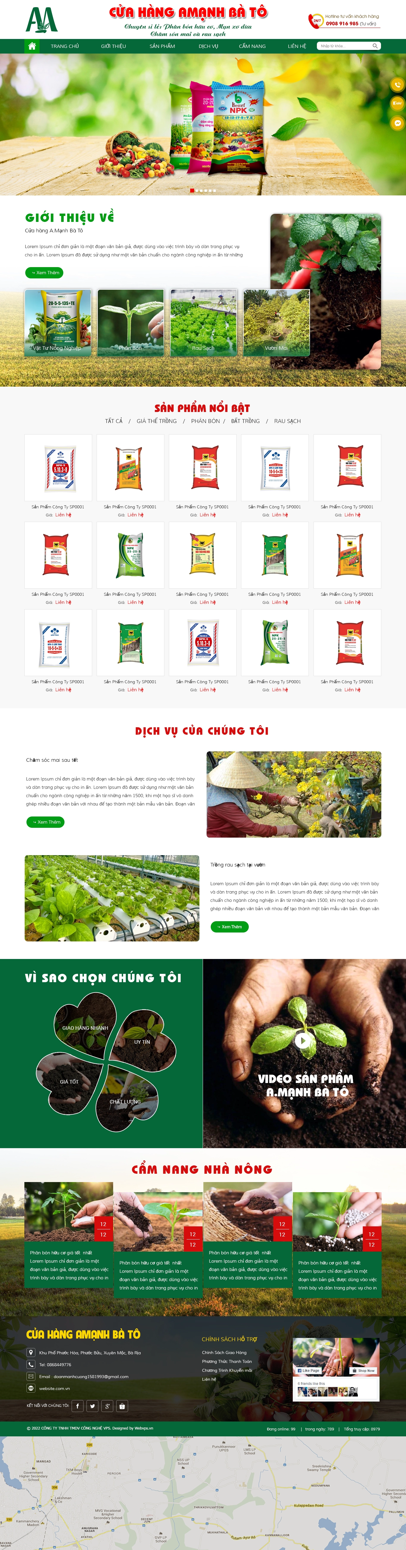 Mẫu trang nông lâm 2