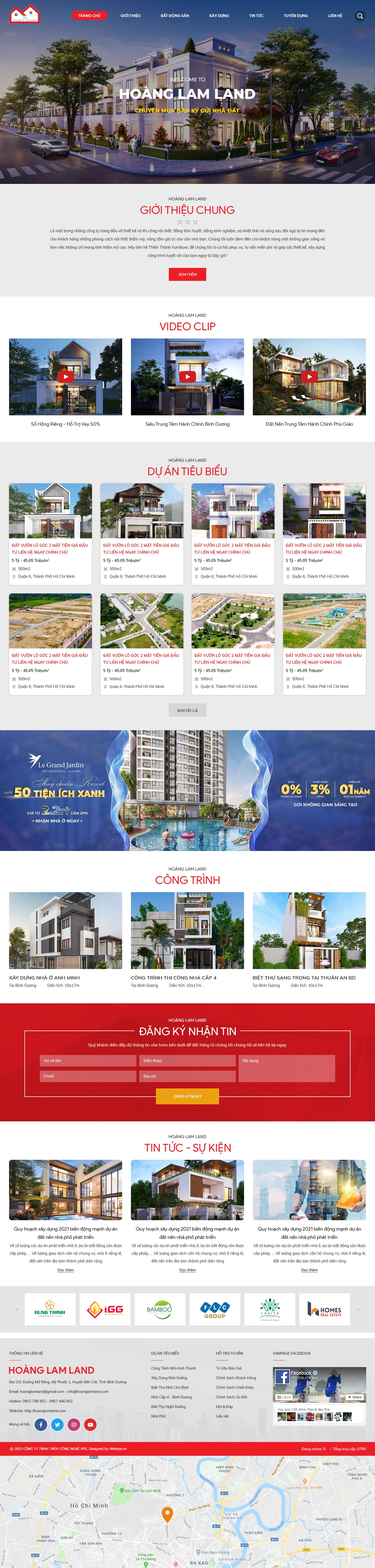 Mẫu trang bất động sản 2